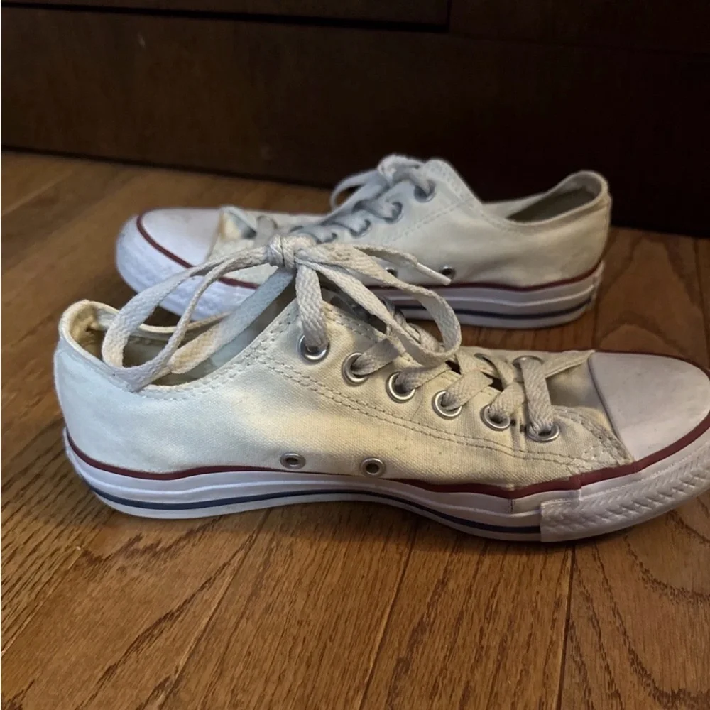 Converse White Canvas Sneakers